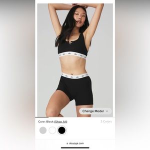 Alo Bra and Boy short set